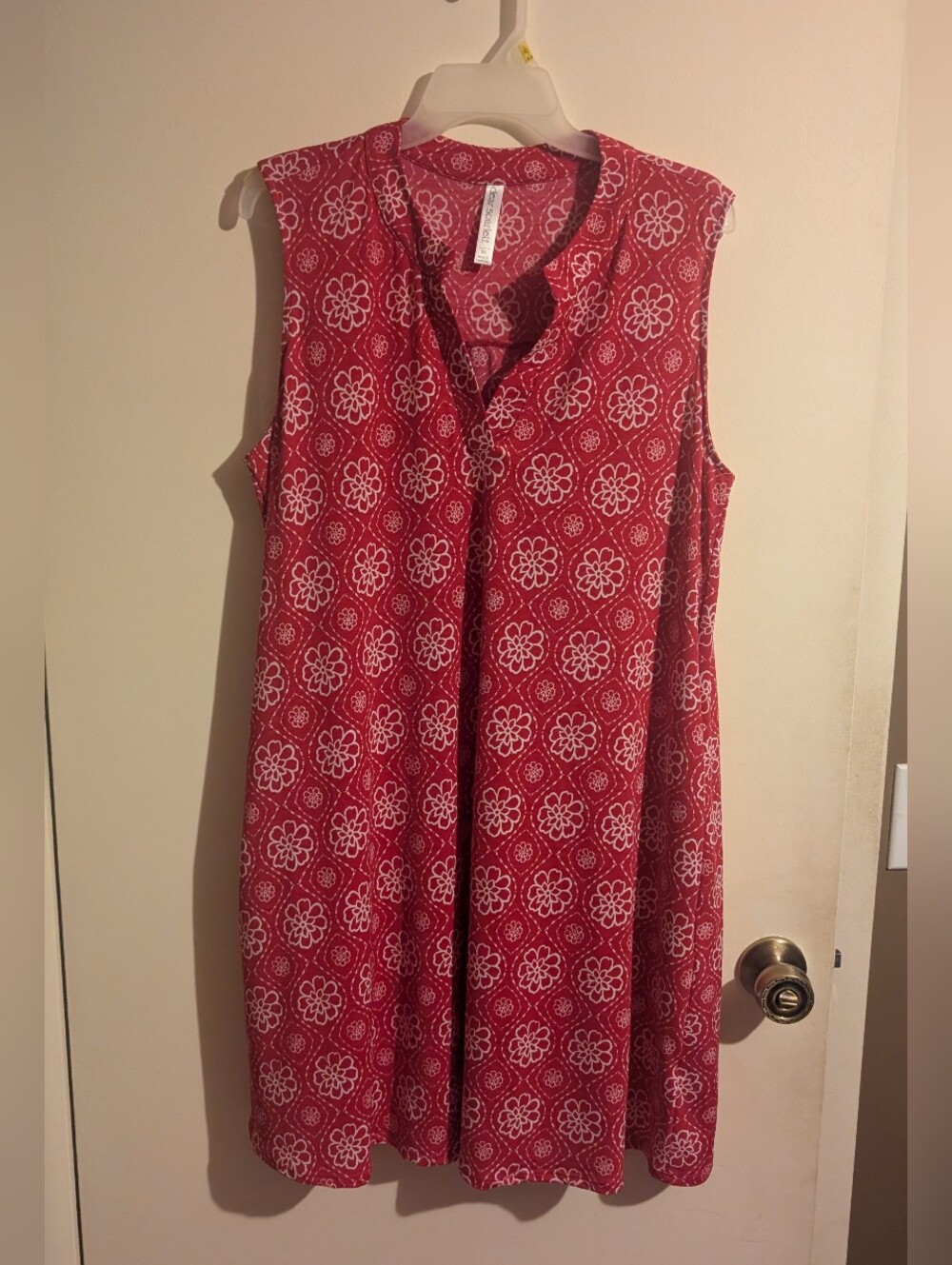 Dear Scarlett Bright Pink Sleeveless Floral Dress